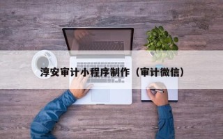 温州淳安审计小程序制作（审计微信）